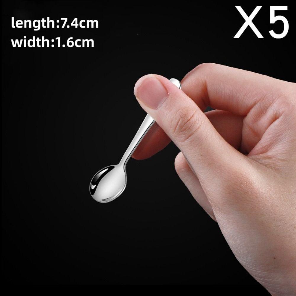 5 шт. Мини-ложка из нержавеющей стали, защита от ржавчины, ложка для соли, качественная ложка для приправ, бытовая