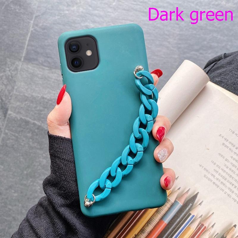 Silicone Wriststrap Bracelet Chain Phone Case for Samsung S23 S22 S21 S20 Ultra Plus S20 FE A13 A53 A14 A54 iPhone 15 14 13 12 11 Pro Max XS MAX 8P 7P