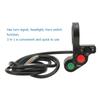 Motorcycle Handlebar Horn Turn Signal Head Light Beam Kill   3 in 1 Button Scooter Motor Power  