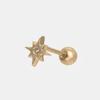 Youngglow 14k Flat Cubic Sparkle Piercing