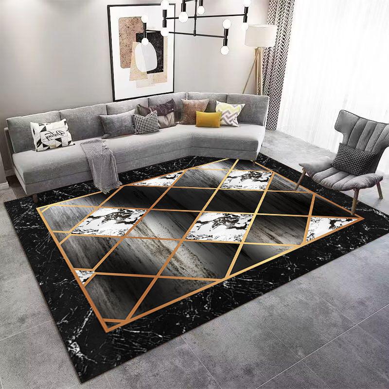 Minimalistic Carpet For Living Room Slip Resistant Rug For Sofa And Coffee Table Bedroom And Study Floor Mat Stylish Area Rug