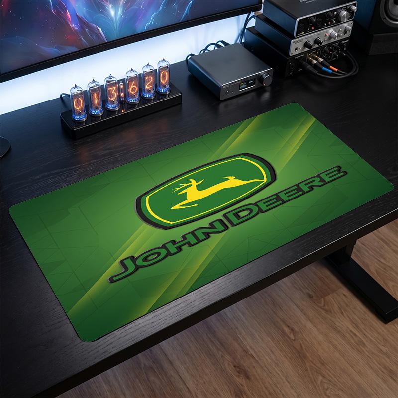 John deere Печать Большой Коврик для Мыши Гладкая Поверхность Анти?Нескользящий настольный коврик для игр, офиса, украшения для ноутбука