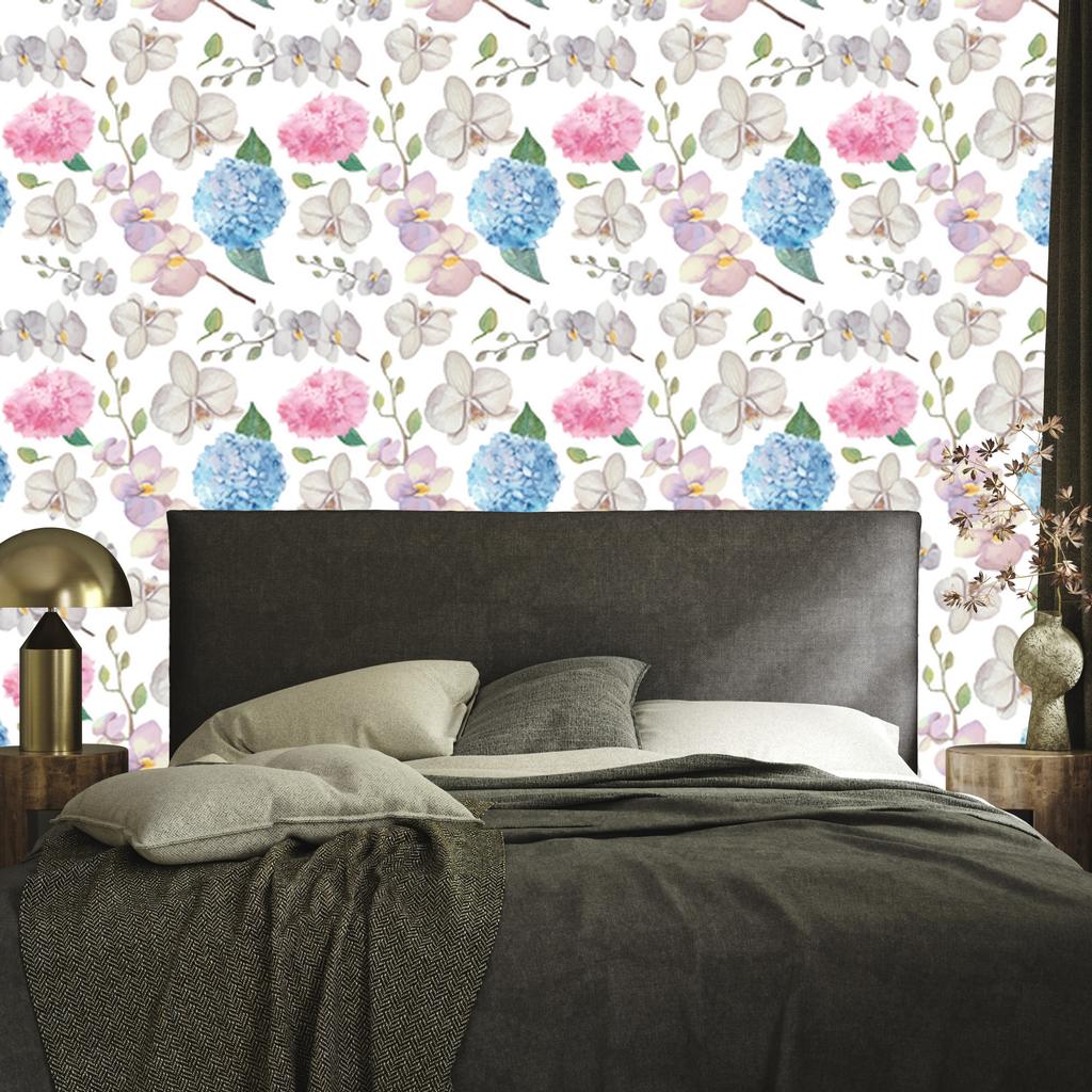 Nature wallpaper flowers orchid for living room and bedroom 50x1000