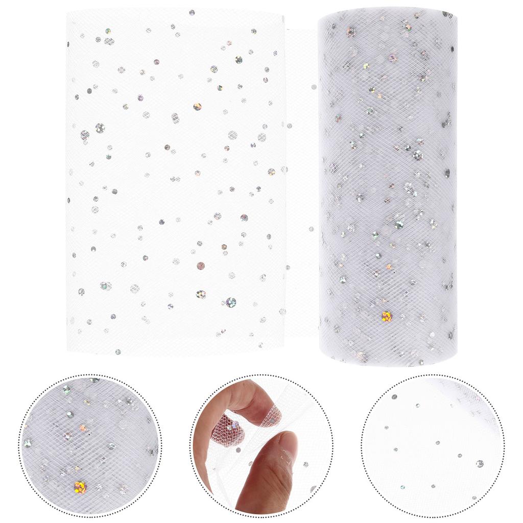 1 рулон рулон тюля с блестками премиум марлевая ткань катушка для DIY тюлевая лента подарочная упаковка свадебное украшение для вечеринки рукоделие