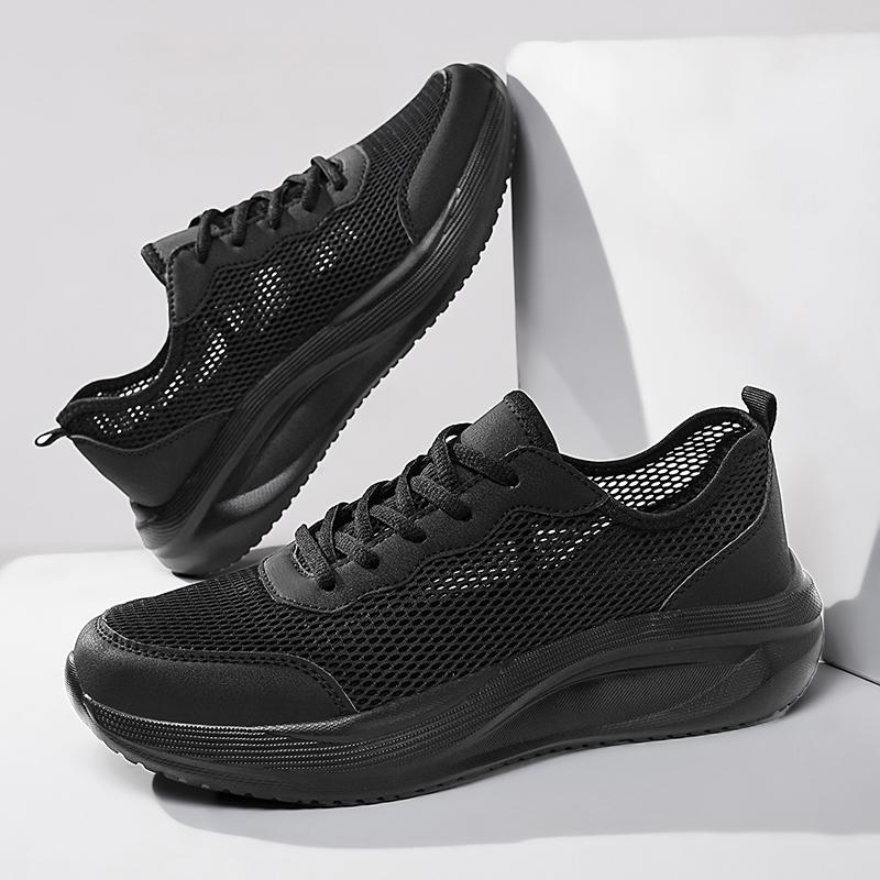 Мода Мужские Летние Дышащие Сетчатые Мужские Туфли Уличные Повседневные Туфли для Ходьбы Большие Плоские Легкие Сетчатые Тапочки Сандалии Серые 48