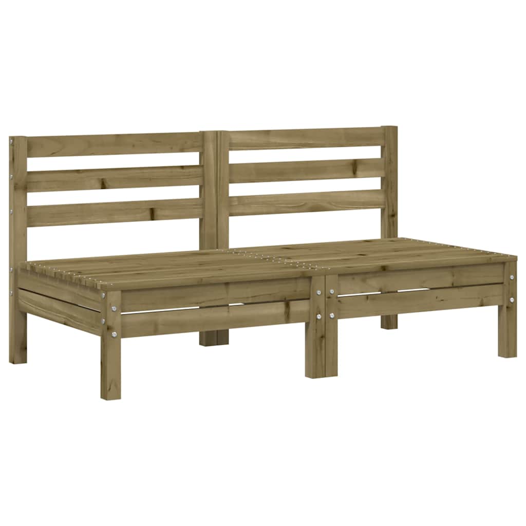 Garden Sofas Without Armrests 2 Pieces Pressure Treated Pine Wood