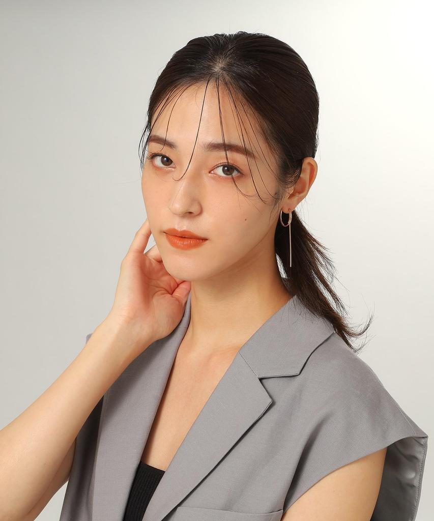 Серьги K10 Полые серьги-кольца с обернутой цепочкой, пусеты 40576550 Желтое золото 00 [Кокошник] Женские (100)