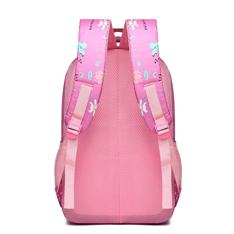 New Schoolbag, Primary School Children's Girls' Fashion Backpack, Lightweight Burden Reduction Spine Backpack