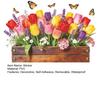 Tulip Flower Wall Stickers Peel and Stick Wall Decals Vinyl Floral Stickers