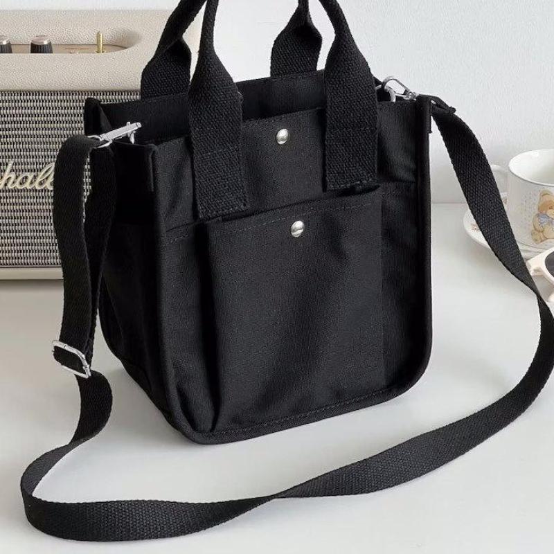 Multi-pocket 3D Canvas Shoulder Tote Bag, Canvas Handbag,Shoulder Bag,Crossbody Bag,Fashion Tote Bag, Eco Bag,Messenger Bag
