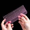 New Color Glitter Comb Plastic Transparent Fine Tooth Sequin Hairdressing Comb Hairstyling Tool