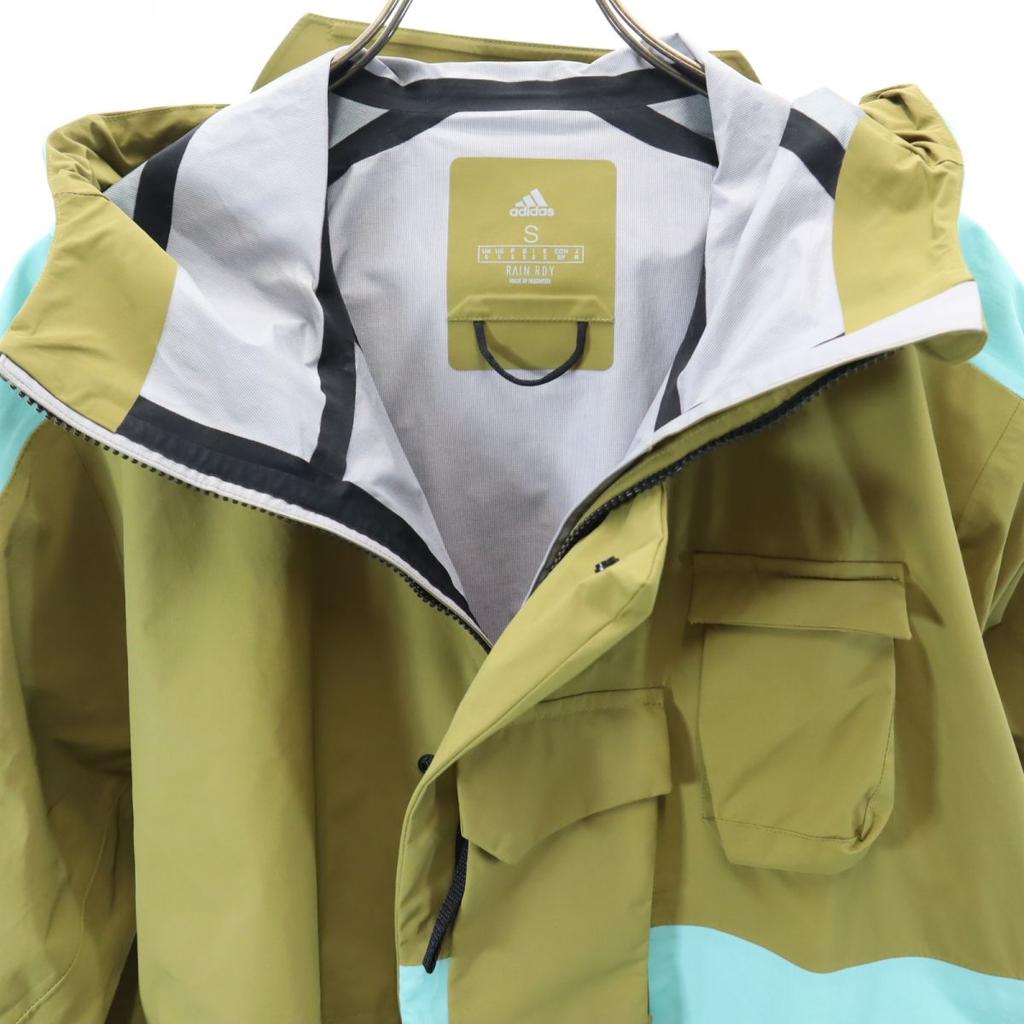 Adidas TERREX Нейлоновая куртка M Хаки капюшон Мужская Б/У