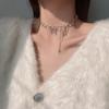 Новое изысканное блестящее ожерелье-свитер с бабочкой, модная Очаровательная цепочка с кисточкой, колье на ключице, женское ожерелье с воротником, ювелирные изделия для дам, подарок