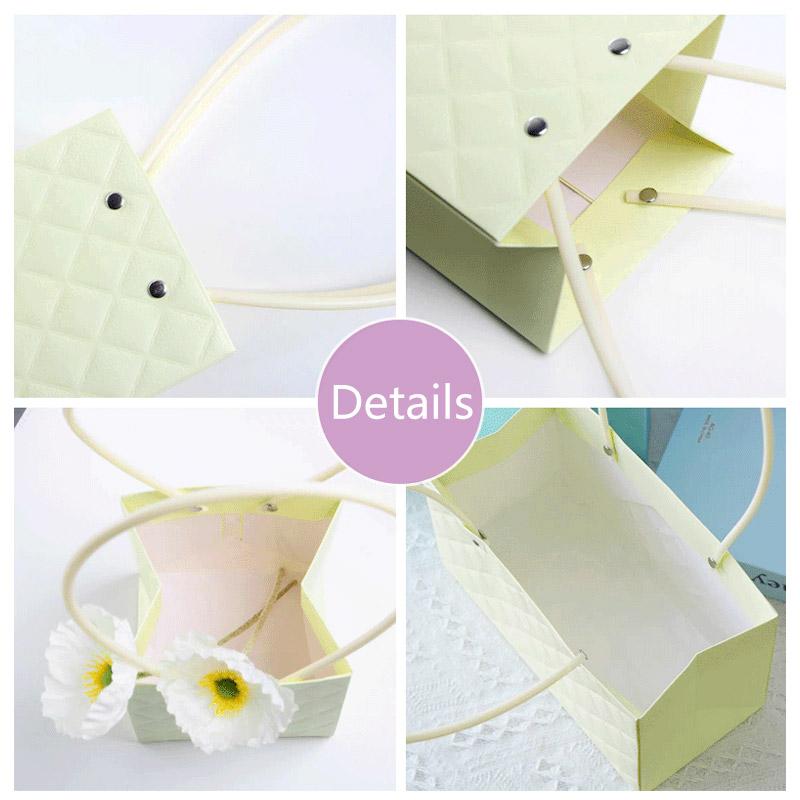 1 шт., сумка для упаковки цветов, портативная с ручкой, роза, крафт-бумага, красочная коробка для цветов, подарок на день рождения, свадебная вечеринка