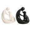 Dog And Owner Statue Ornament, Compact 3D Printed Sculpture, Nordic Minimalist Desktop Decoration for Pet Lover Home Crafts