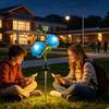 Solar Flowers Outdoor Waterproof Artificial Peony Waterproof Solar-Powered Flower Stake Light For Courtyard Balcony Lawn Pathway