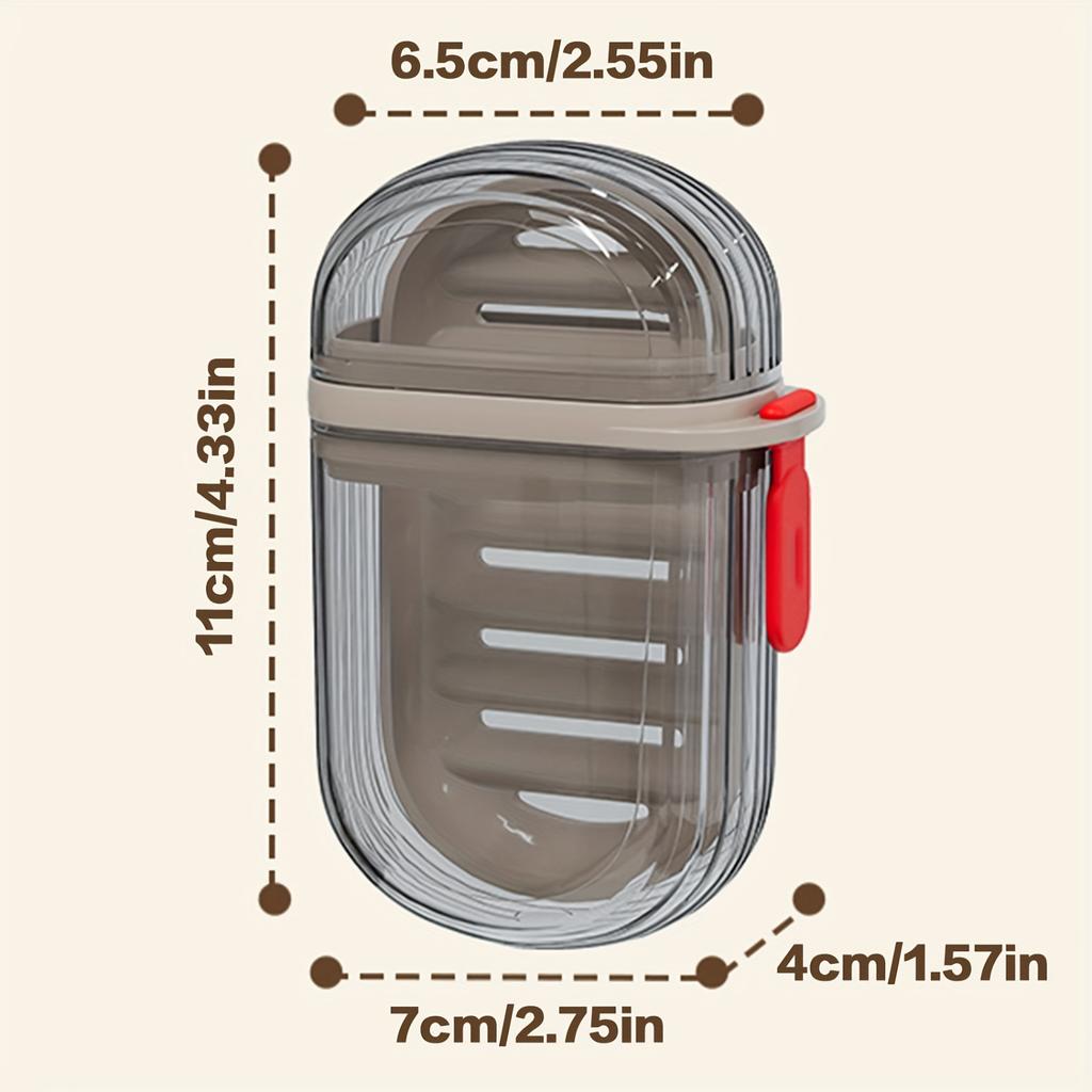 Мыльница Дорожная Портативная Мини Мыльница Герметичная С Дренажем и Крышкой Мыльница Прозрачная Легкая Роскошная Премиальная Мыльница Керамическая