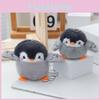 Cute Soft Grey Penguin Plush Toy Keychain With Pp Cotton For Bags And Students