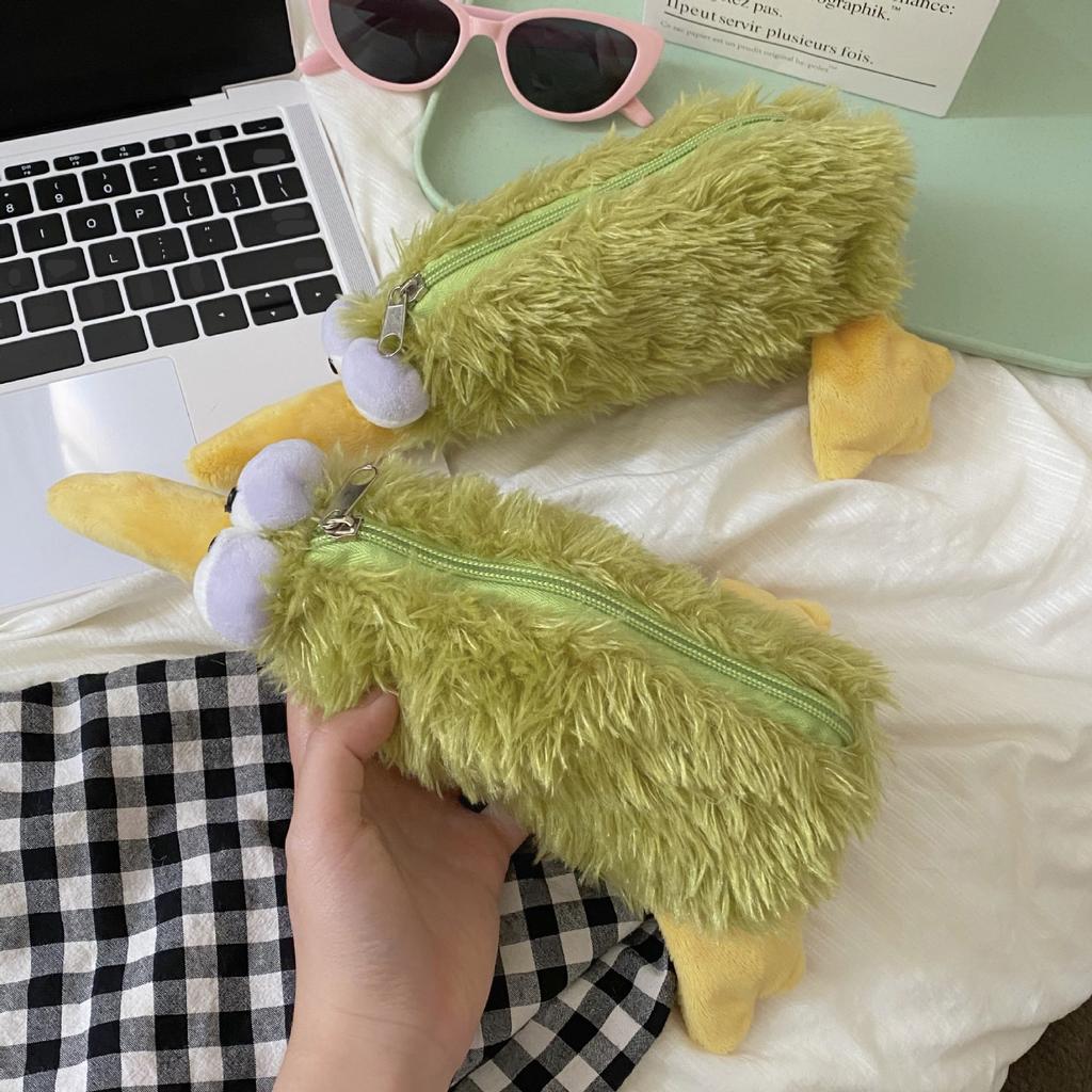 1pcs Figure Pouch Bird Billy Ray Pencil Case, 3D Plush Pencil Pouch Soft Animal Stationery Cartoon Storage Pen Bag