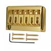 Non-vibrato Electric Guitar Hardtail 6-String Bridge Saddle for Stratocaster and Telecaster