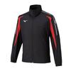 Mizuno Ветровка и тренировочная куртка MC Line, черная, китайский размер M, водоотталкивающая, ветрозащитная, для ношения, 32MEC015, унисекс, красная,