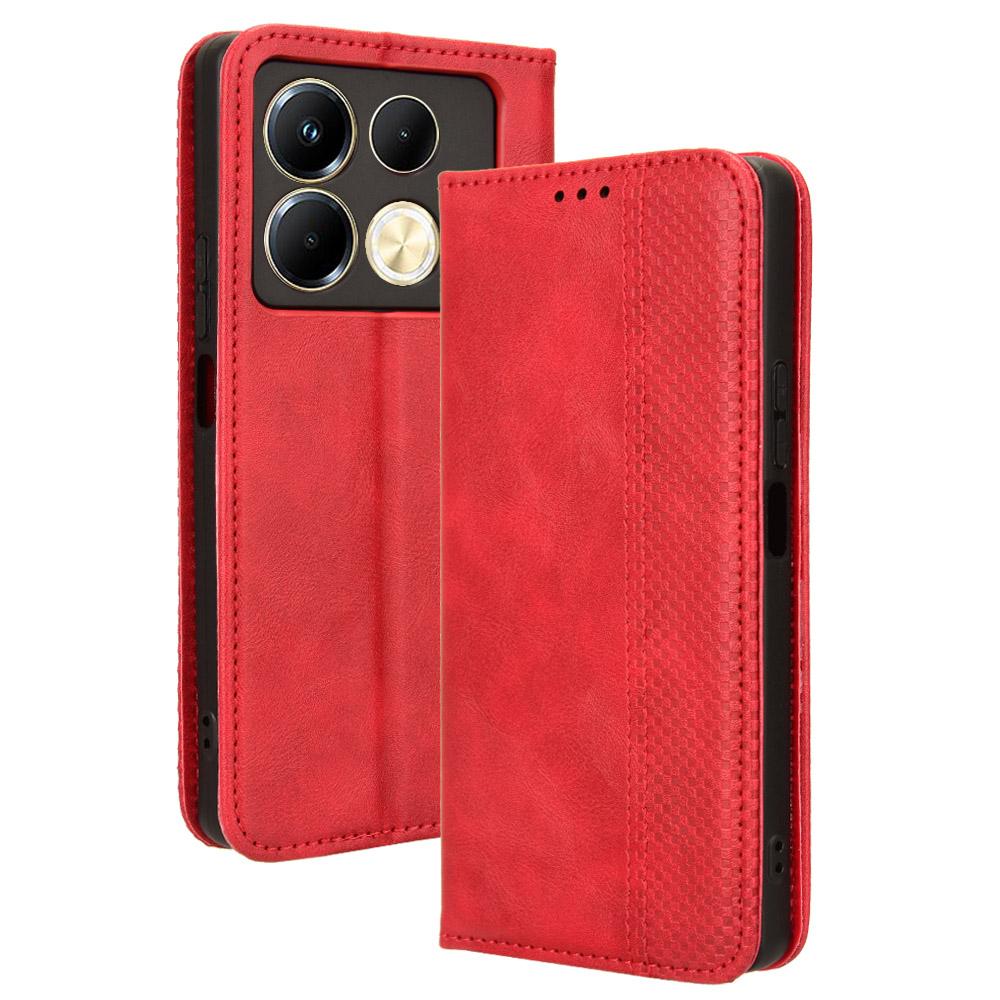 Кожаный чехол-кошелек для телефона с магнитной застежкой для Infinix Note 40 X6853