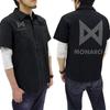 Godzilla King of the Monsters MONARCH Patch Base Work Size L Shirt, Black,
