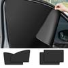 JetWave Car Sun Shade Set of 4, Magnetic Curtains, Light Blocking, Heat Blocking, UV