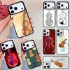 Музыкальные ноты Скрипка Классический Чехол для Телефона Для iPhone 17 Air 14 15 13 12 Max Чехол Для Apple 16e 11 Pro Max Plus Coque