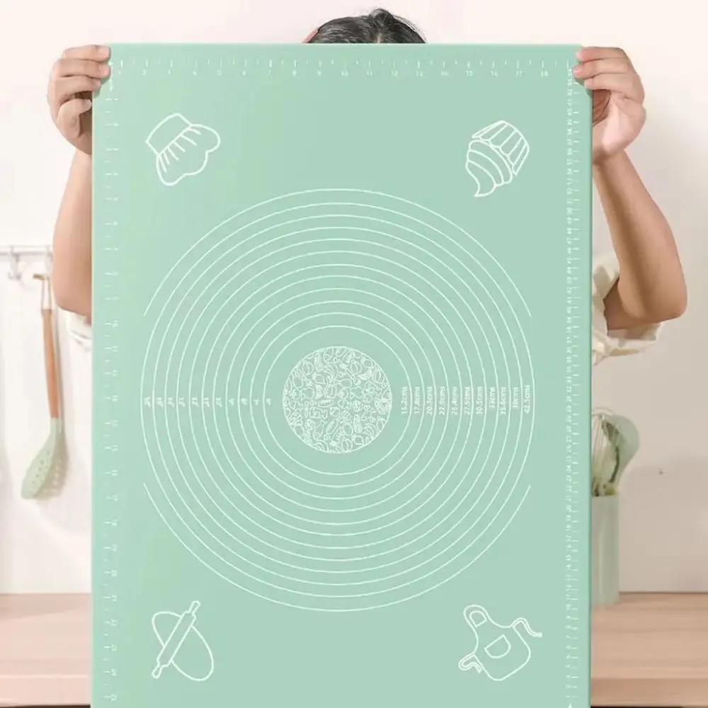 Новый силиконовый коврик для раскатывания теста, антипригарный, нескользящий, утолщенный коврик для замешивания теста