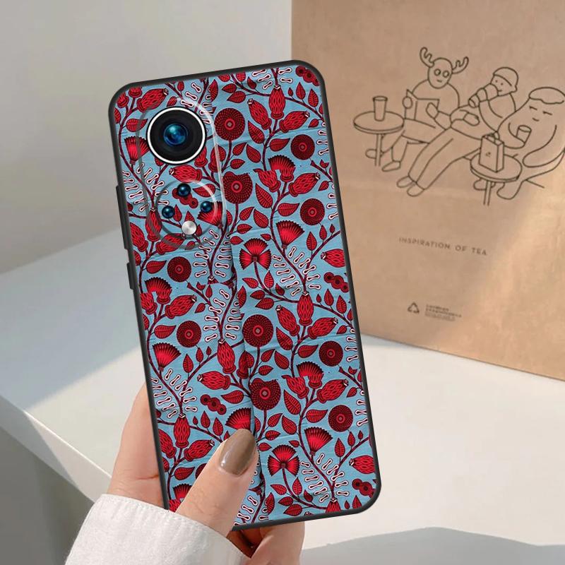 Африканская восковая ткань Для Honor Magic 7 Lite 5 6 8 Pro Чехол Для Honor 400 200 90 70 50 X8c X8b X9a X9b X9c X9d Win