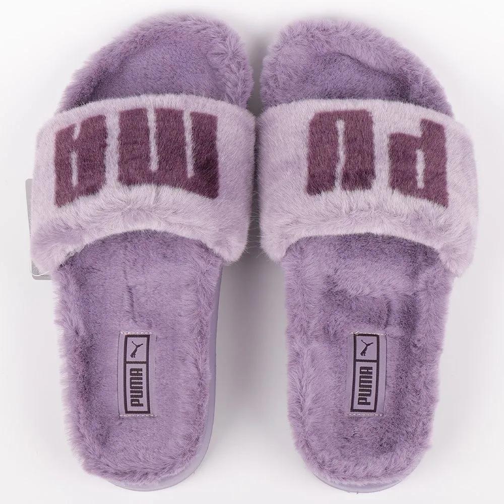 Puma Lead Cat 2.0 Fuzz WNS Slippers 38731316 Fur Slippers Fur Shoes Winter Warm Shoes for Indoors and Outdoors