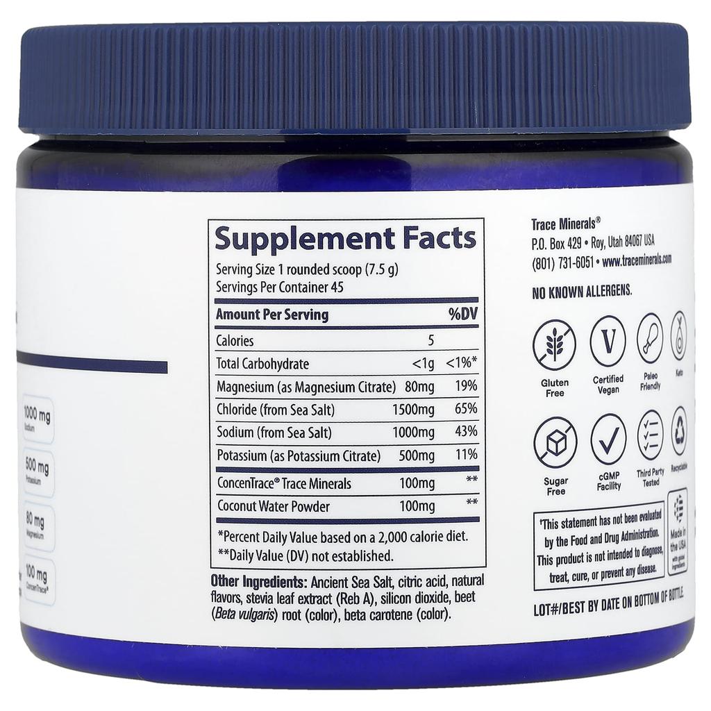 Zerolyte Powder, Salty Tropical, 336G(11.9Oz)