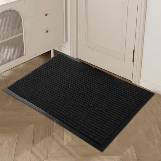 Коврик для пола с противоскользящим дизайном, ультратонкий профиль, придверный коврик, влагопоглощающий входной коврик, пескозащитный коврик для прихожей
