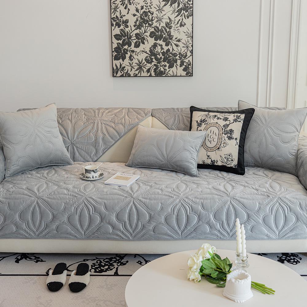 Зимняя хрустальная бархатная диванная подушка, новая легкая французская кремовая подушка в стиле тканевая кожаная диванная подушка