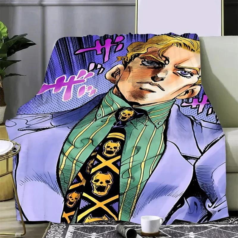Новое 3D-печатное одеяло из аниме JoJo's Bizarre Пледы для пикника Теплое одеяло Мягкое и удобное одеяло Для дома Путешествий День рождения