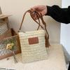 Straw Weaving Large Capacity Simple New Shoulder Bags Versatile Zipper Trendy Solid Color Women's Crossbody Bags CLE