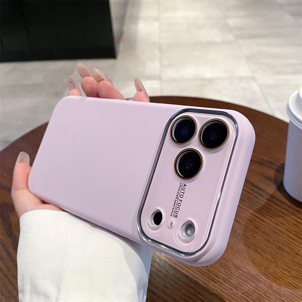 Полностью защищающий камеру чехол из жидкого силикона для iPhone 17 16 15 13 12 14 Pro Max Plus Air Slim Ударопрочный Матовый Мягкий Чехол