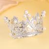 4/1 шт. Мини-корона для кекса, принцесса, жемчужная тиара, детские украшения для волос для свадьбы, дня рождения, вечеринки, украшения для торта