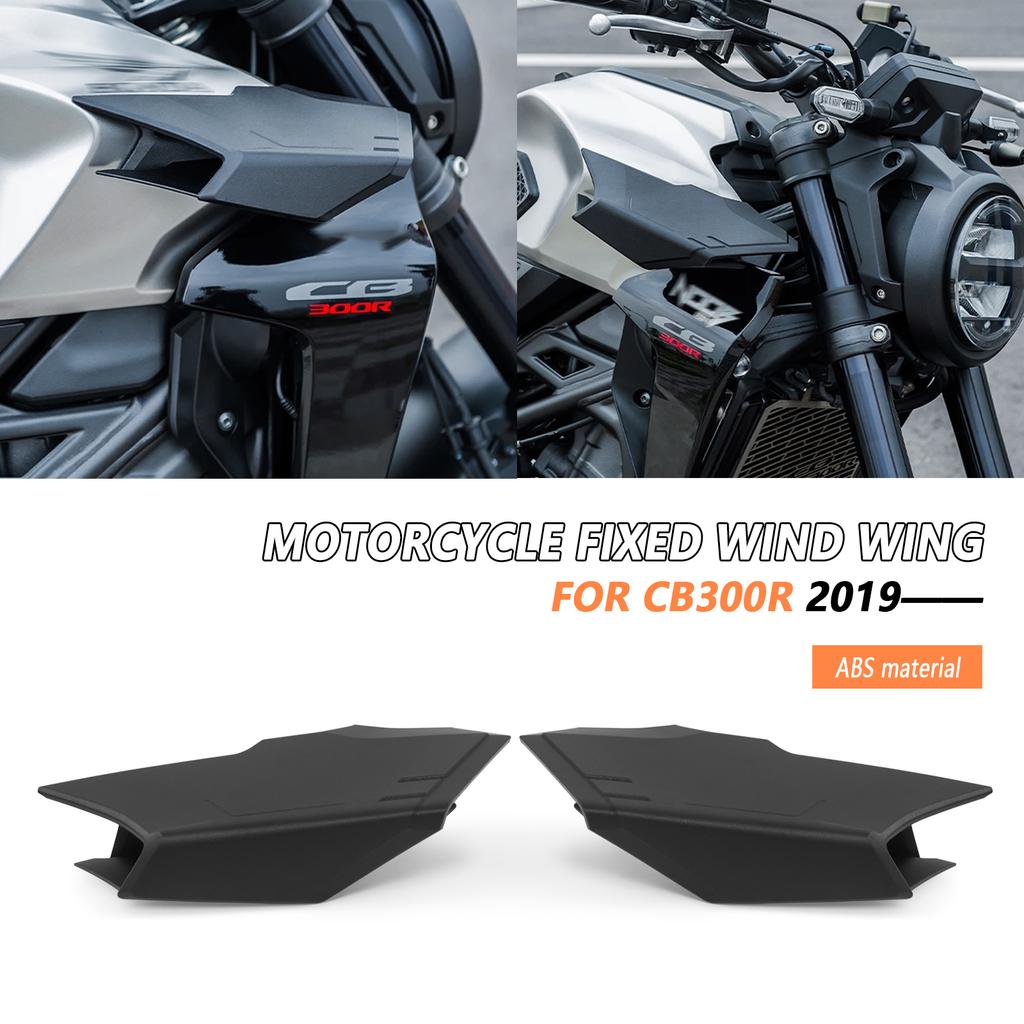 Для Honda CB 300R 2019-2025 CB300R Мотоцикла Передние Спойлеры Крыло Downforce Winglet Аэродинамическое Крыло Передний Спойлер Боковые Спойлеры