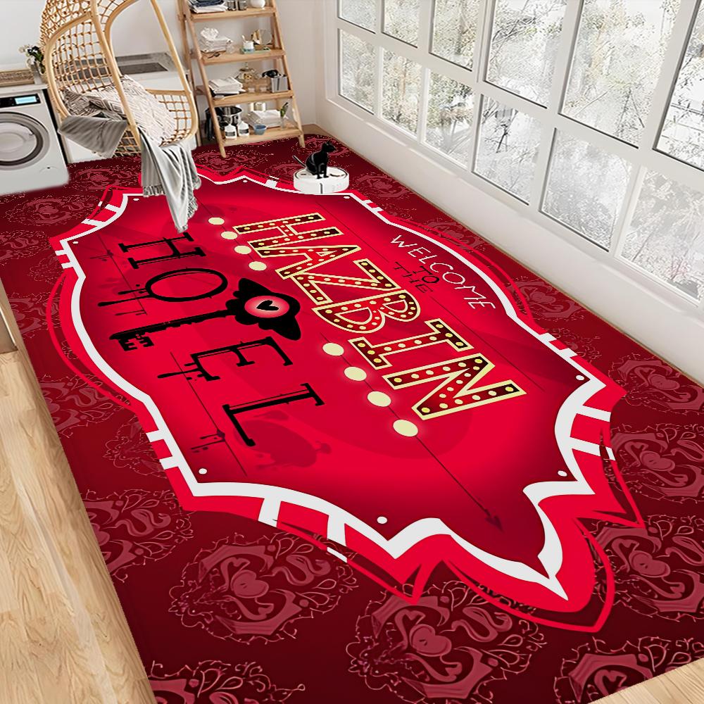HazbinS H-Hotels Anmie Floor Carpet Kids Room Bedroom Decoration Balcony Anti-Slip Doormat Living Room Hotel Decor Mat