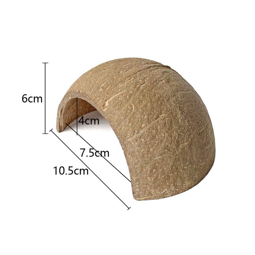 Bite-resistant Hamster Coconut Cage Natural Coconut Shell Hamster House Guinea Pig Hideout Lizards
