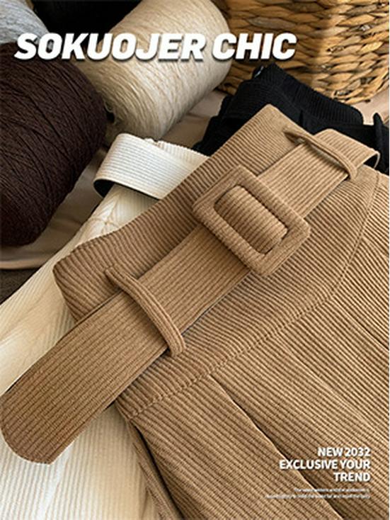 Женская высококачественная черная юбка А-силуэта плиссе из смесовой шерсти - Плотная, с высокой посадкой, стройнящая, большого размера, короткой длины для осени и зимы.