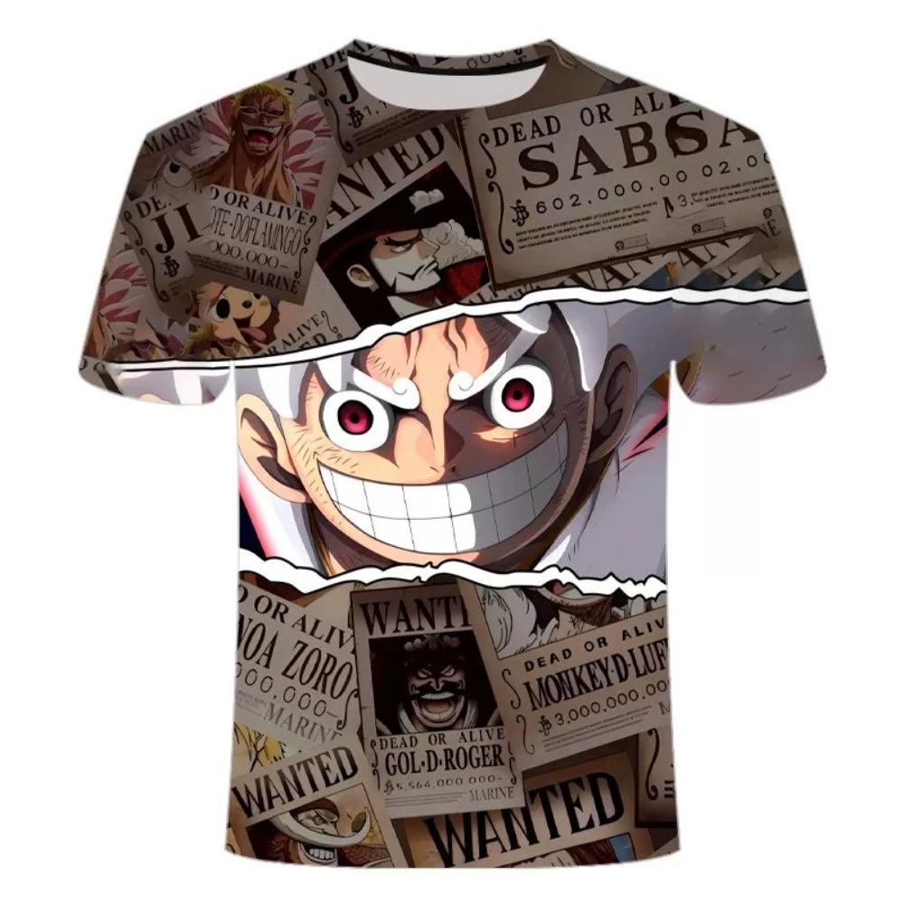 One Piece Summer New Top Tony Tony Chopper Zoro Theme 3D T-shirt One Piece Luffy Cartoon Adult Top Quick Drying Unisex T-shirt