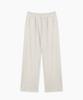 PSSHOPPER Curved Washed Wide Sweatpants [Cream]
