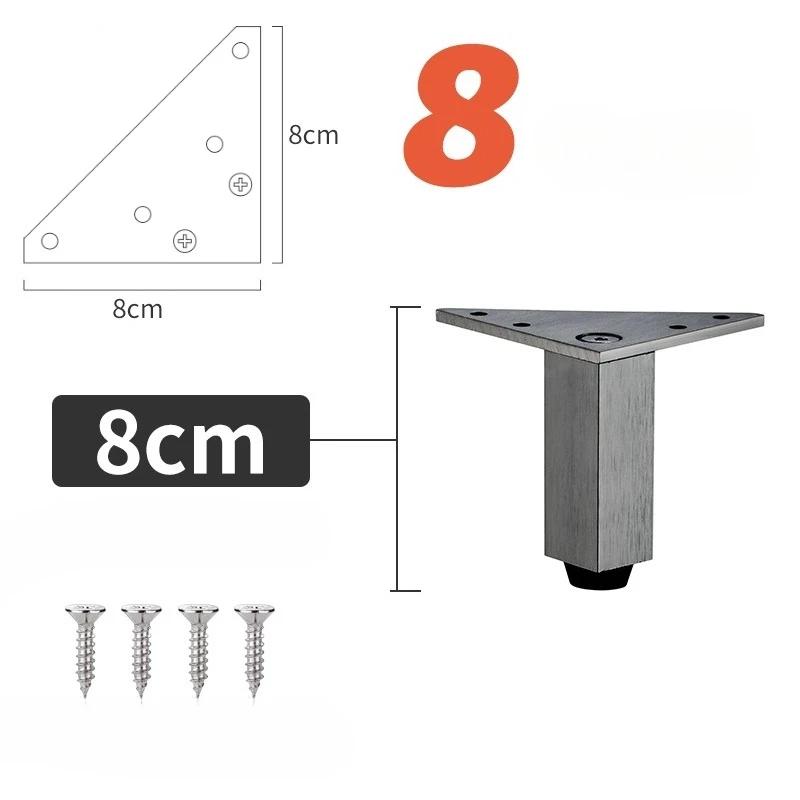 4PCS Hardware Feet Accessories Adjustable Furniture Legs Metal Supporting Foot for Coffee Table Cabinet Chair Sofa Bed Furniture