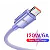 120 Вт USB C кабель для быстрой зарядки 0,25 м/1 м/1,5 м/2 м для быстрой зарядки 6A сверхбыстрое зарядное устройство для Samsung Xiaomi Huawei кабель типа C