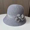 French retro small edge basin hat spring and summer breathable fashion versatile mother sun hat women travel sun hat