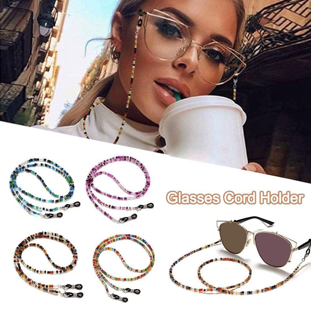 Органическое стекло Маска для очков Цепочки для солнцезащитных очков Шнурок для очков от потери Держатель для женщин Леди Девушек