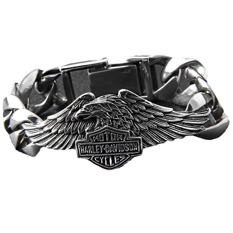 Новый Модный Стиль Орел Харлей Мотоцикл Изысканный Стиль Ювелирные Изделия Ретро Браслет